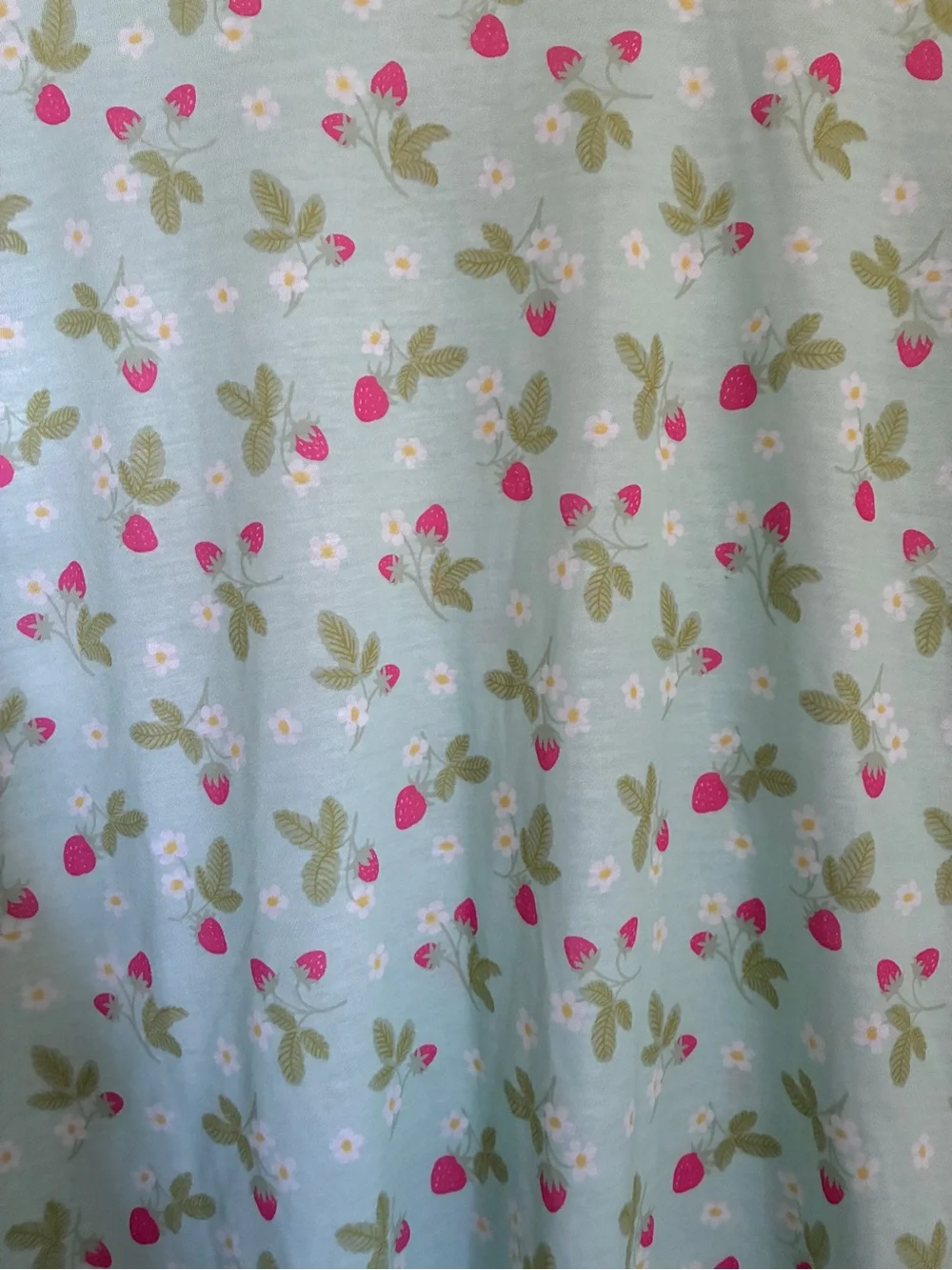 NWT Cat & Jack Strawberry Rainbow Star Floral Sleep Tee Lot of 2 Sz L